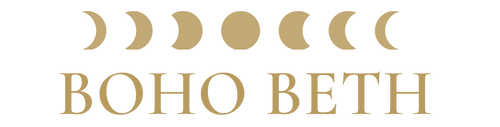 Boho Beth Gold Moon Phase Logo