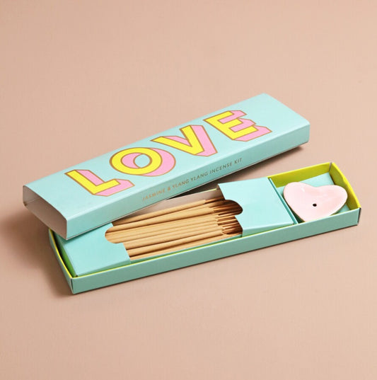 Love Retro Pop Art Incense Heart Gift Set | Boho Beth