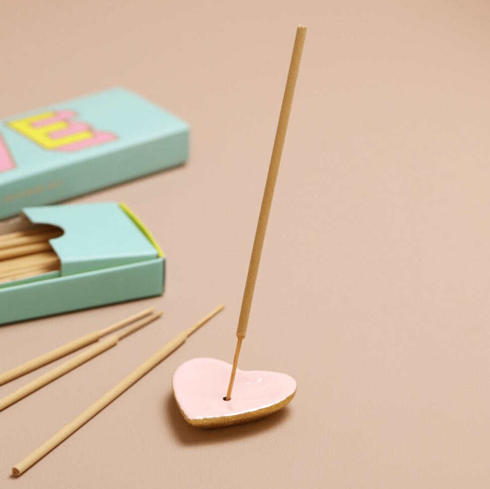 Love Retro Pop Art Incense Heart Gift Set | Boho Beth