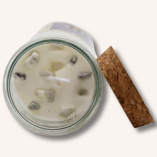 Cleansing Crystal Manifestation Spell Candle