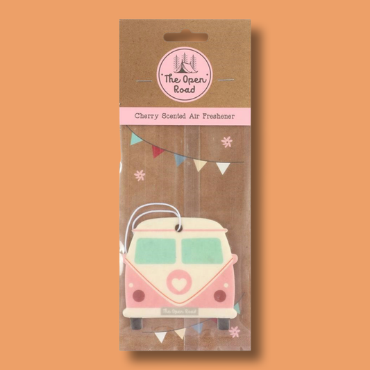 Pink Retro Camper Car Air Freshener - Packet