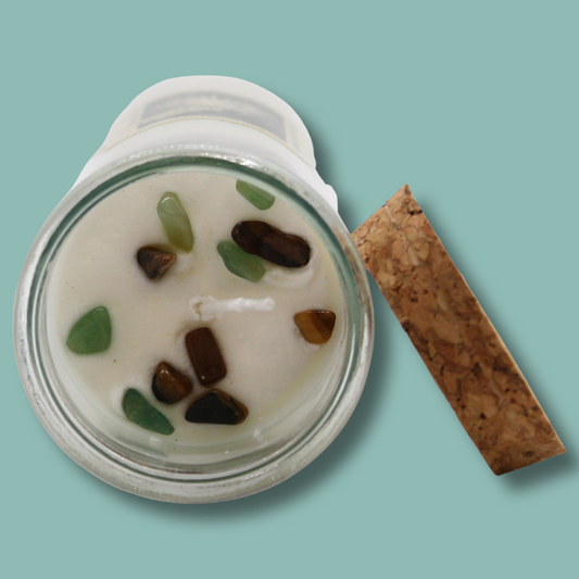 Prosperity Crystal Manifestation Spell Candle | Boho Beth