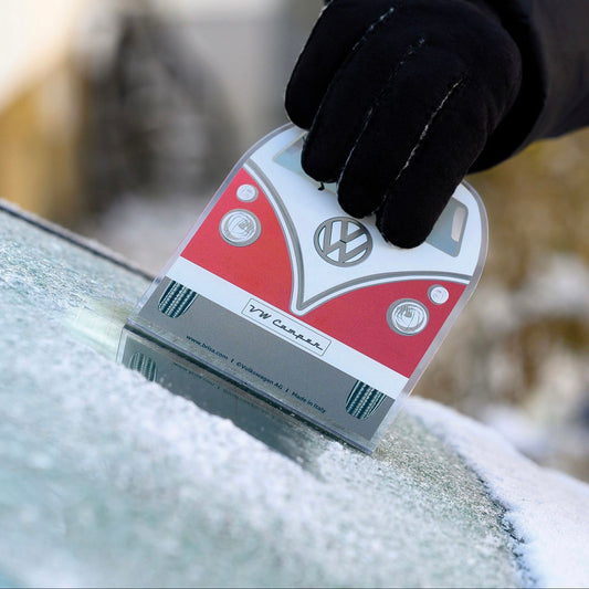 Volkswagen Red Retro Camper Ice Scraper