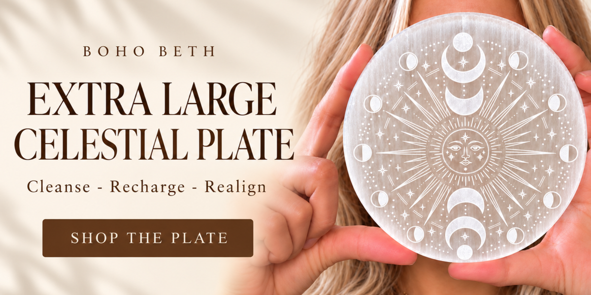 Celestial Selenite Plate Web Banner