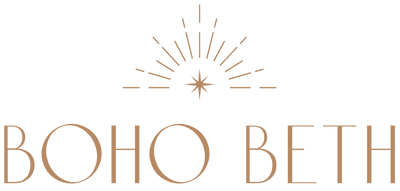 Boho Beth Sun Ray Logo - Footer