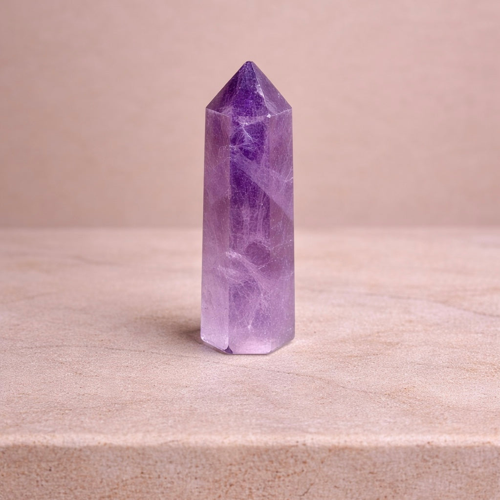 Boho Beth Amethyst Crystal Point 