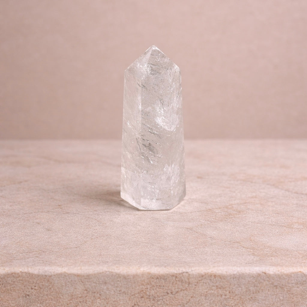 Boho Beth Clear Quartz Crystal Point for Healing and Cleansing 