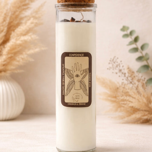 Confidence Manifestation Spell Crystal Candle