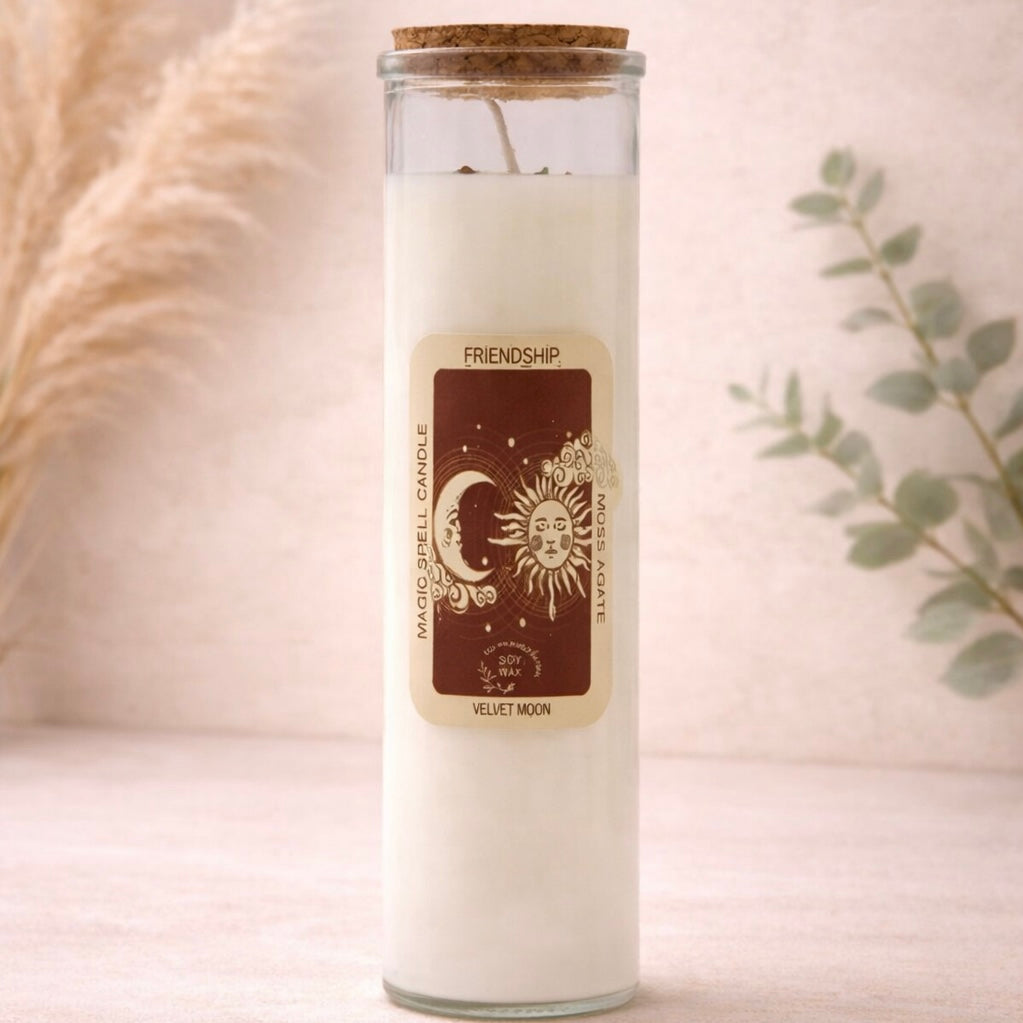 Friendship Manifestation Crystal Spell Candle