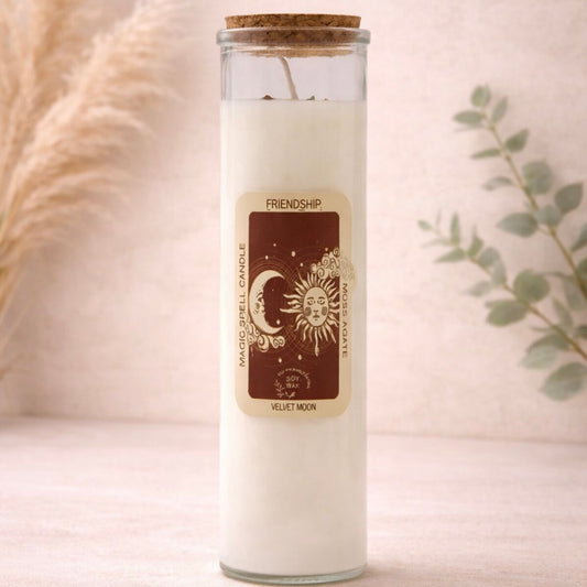 Friendship Manifestation Crystal Spell Candle