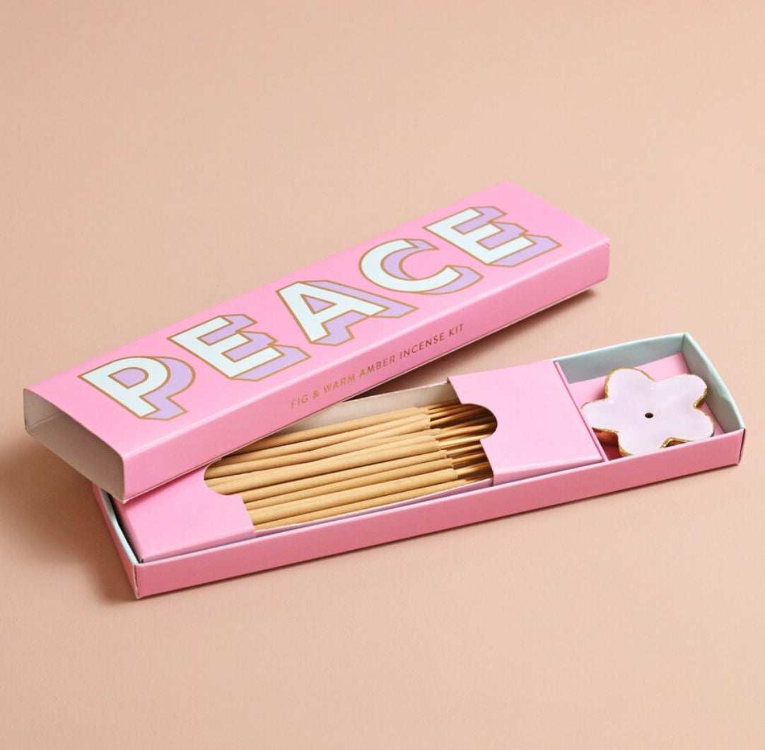 Peace Retro Pop Art Incense Gift Set | Boho Beth