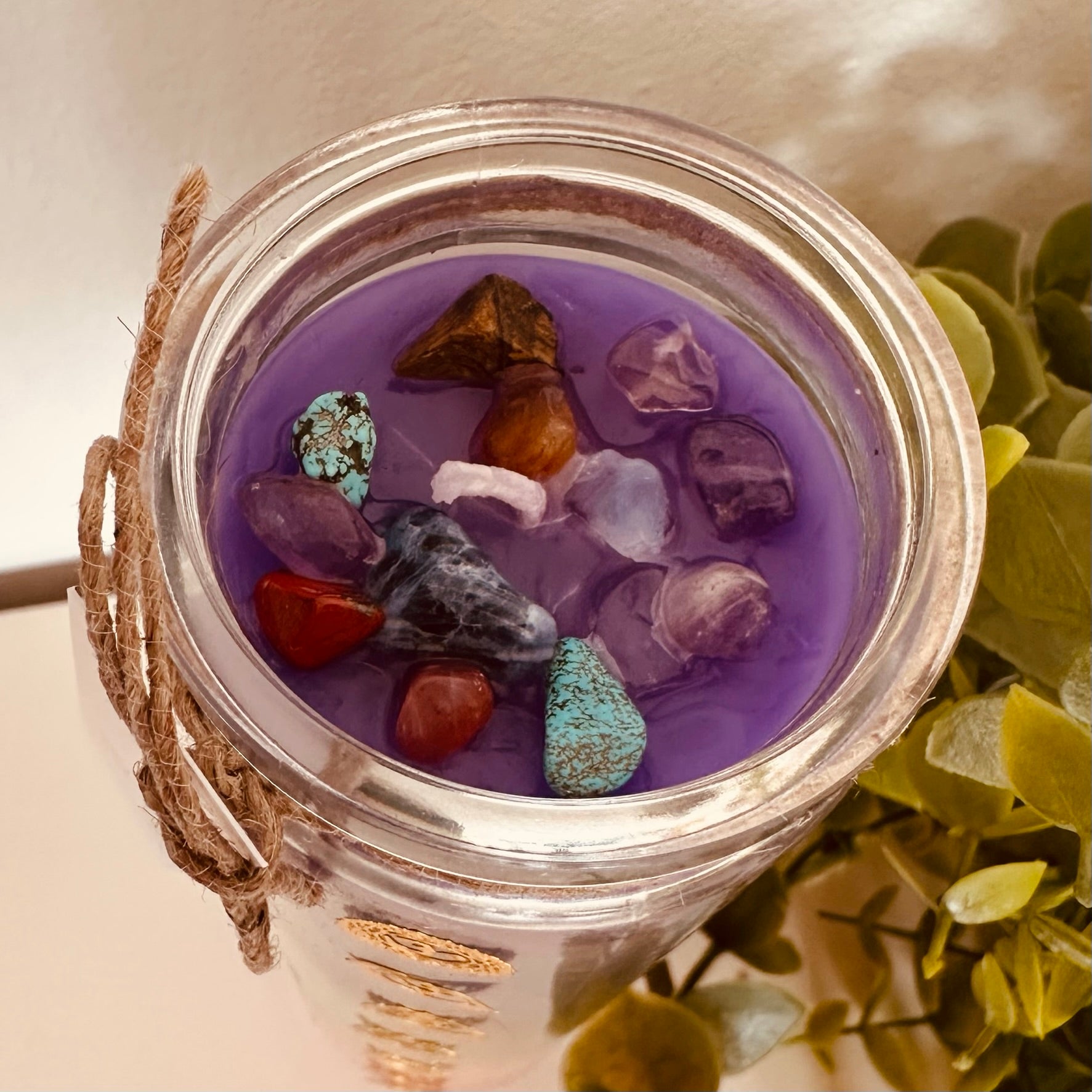 Chakra Crystal Candle - Boho Beth