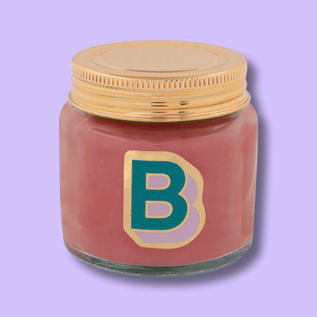 Pop Art Letter B Scented Candle Jar | Boho Beth