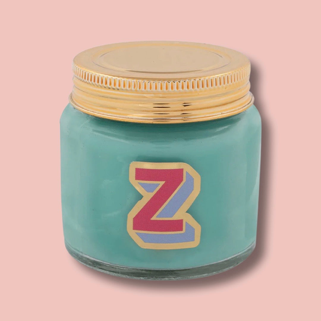Pop Art Letter Z Scented Candle Jar | Boho Beth