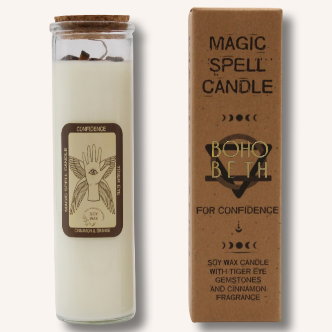 Confidence Crystal Manifestation Spell Candle