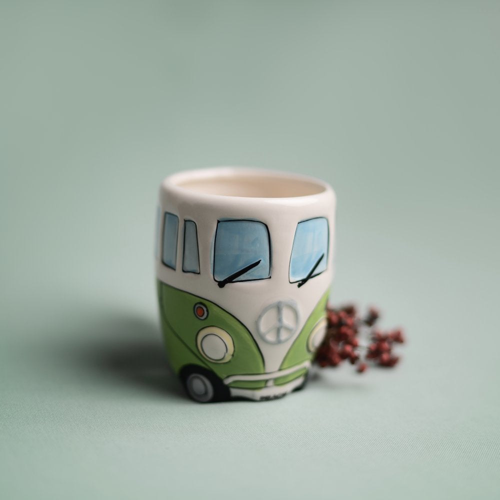 Green VW Camper Van Mug | Boho Beth