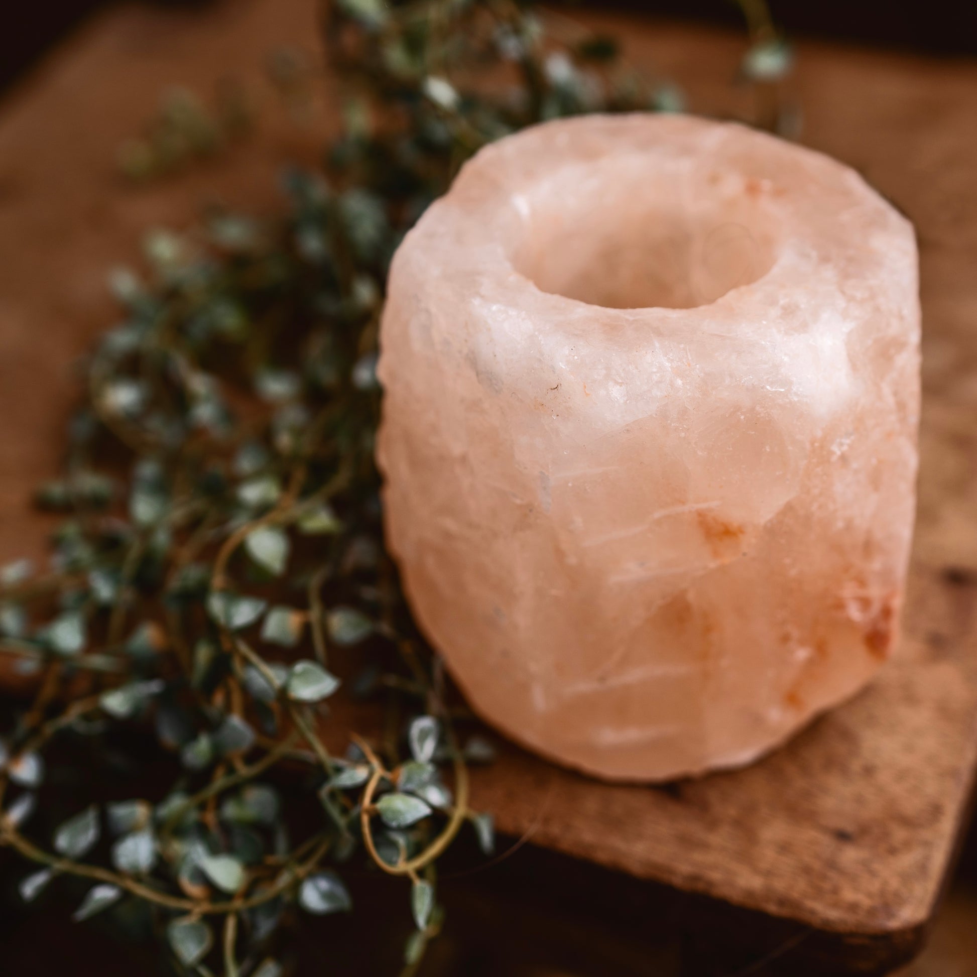 Himalayan Rock Salt Tealight Candle Holder | Boho Beth